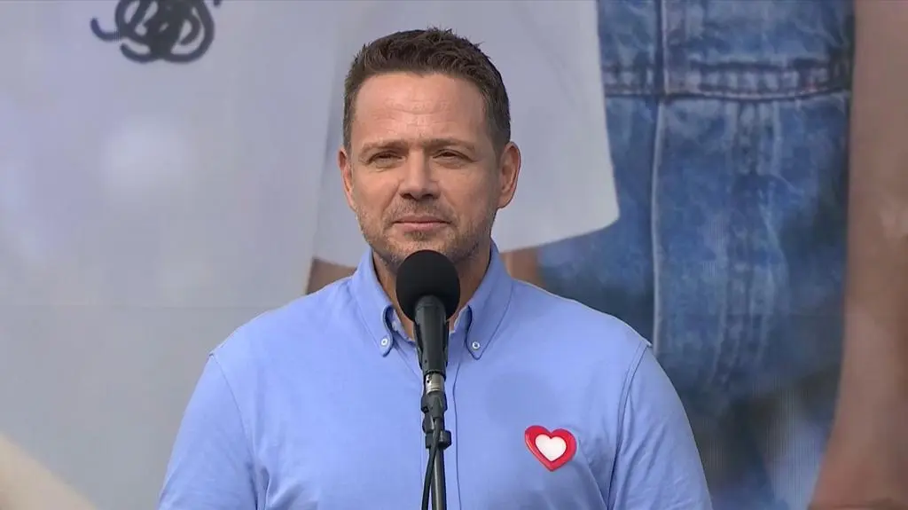 Rafał Trzaskowski na Marszu Miliona Serc