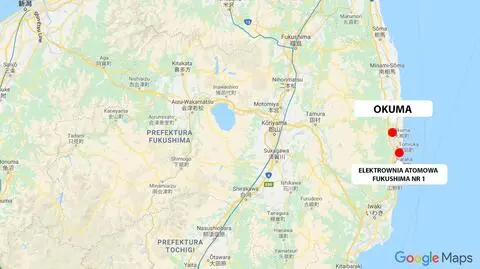 Miasto Okuma leży w prefekturze Fukushima