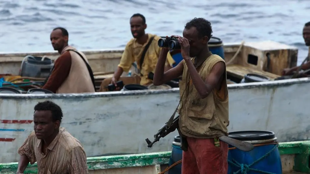 Barkhad Abdi (pierwszy z prawej)