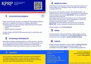Листівка для біженців з України 