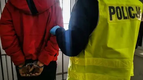 Przejechał na czerwonym świetle, przed policjantami schował się w kontenerze na śmieci