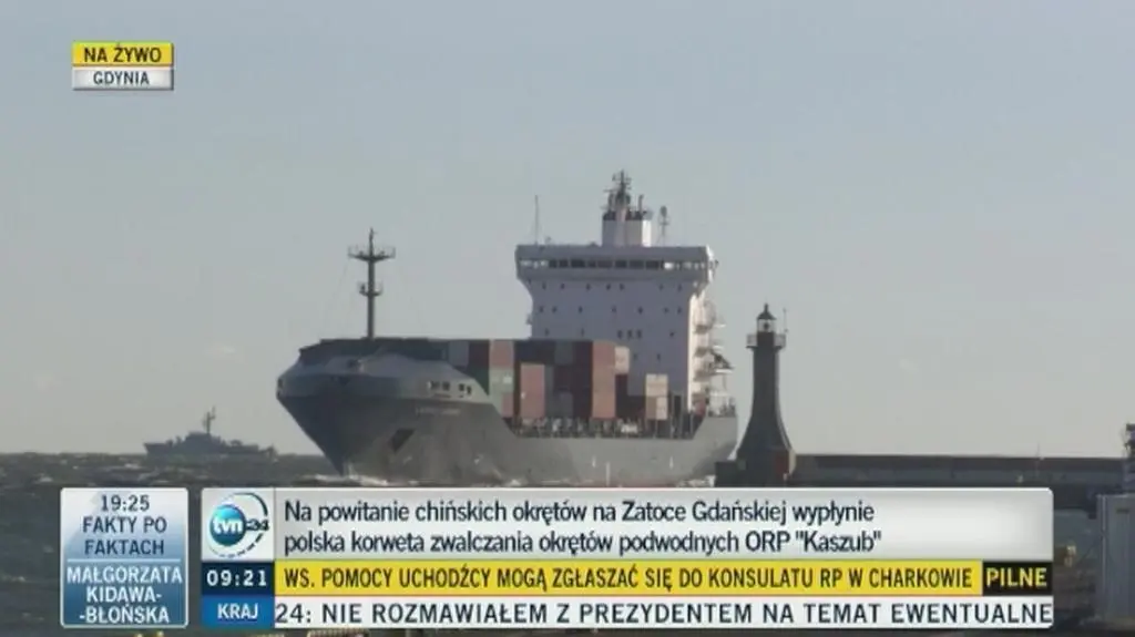 Chińskie okręty pojawią się w Gdyni