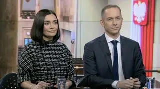 Magdalena Sroka i Cezary Tomczyk w "Faktach po Faktach"