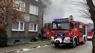 Pożar wybuchł w tym budynku