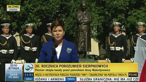 Beata Szydło o Annie Walentynowicz 