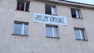 Strajk okupacyjny studentów w akademiku "Kamionka" w Krakowie