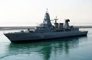 Niemiecka fregata "Hessen"