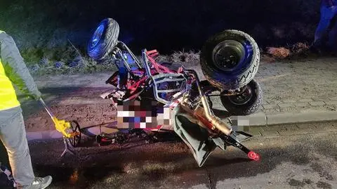21-latek kierujący quadem trafił do szpitala 