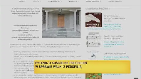 Biskup Jan Tyrawa odpiera zarzuty o ukrywanie przez niego księdza pedofila