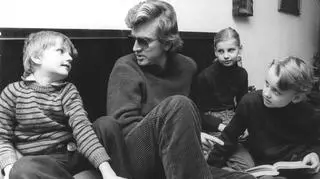 Zbigniew Wodecki z dziećmi