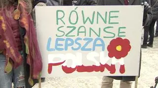 Trójmiejska manifestacja z hasłem „Równe szanse lepsza Polska”