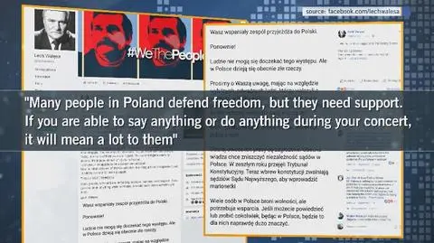 Wałęsa thanked Jagger for support