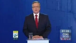 Komorowski o Smoleńsku: można albo siać zamieszanie i wątpliwości, albo wszystko wyjaśnić