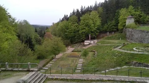 Plac egzekucyjny i krematorium w obozie koncentracyjnym Flossenbürg