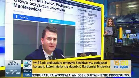 Prokuratura umorzyła śledztwo ws. Bartłomieja Misiewicza
