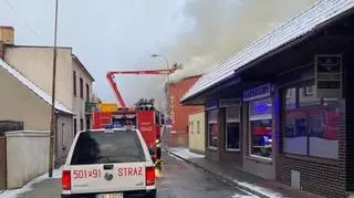 Pożar budynku w Międzychodzie