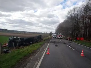 Tragiczny wypadek na drodze krajowej nr 10