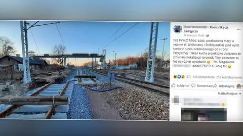 Przebudowa trasy kolejowej w Łodzi
