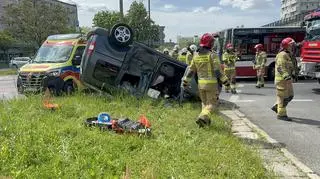 Zderzenie auta z autobusem