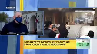 Marczak o postrzeleniu fotoreportera podczas marszu: nad tą sytuacją bardzo ubolewamy 