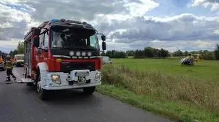 Antoniew. 83-latka została przetransportowana śmigłowcem do szpitala w Łodzi