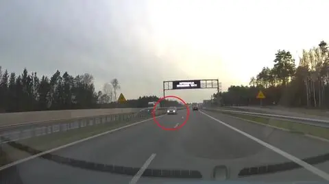 Pędził drogą ekspresową pod prąd, inni kierowcy musieli zjeżdżać. Nagranie