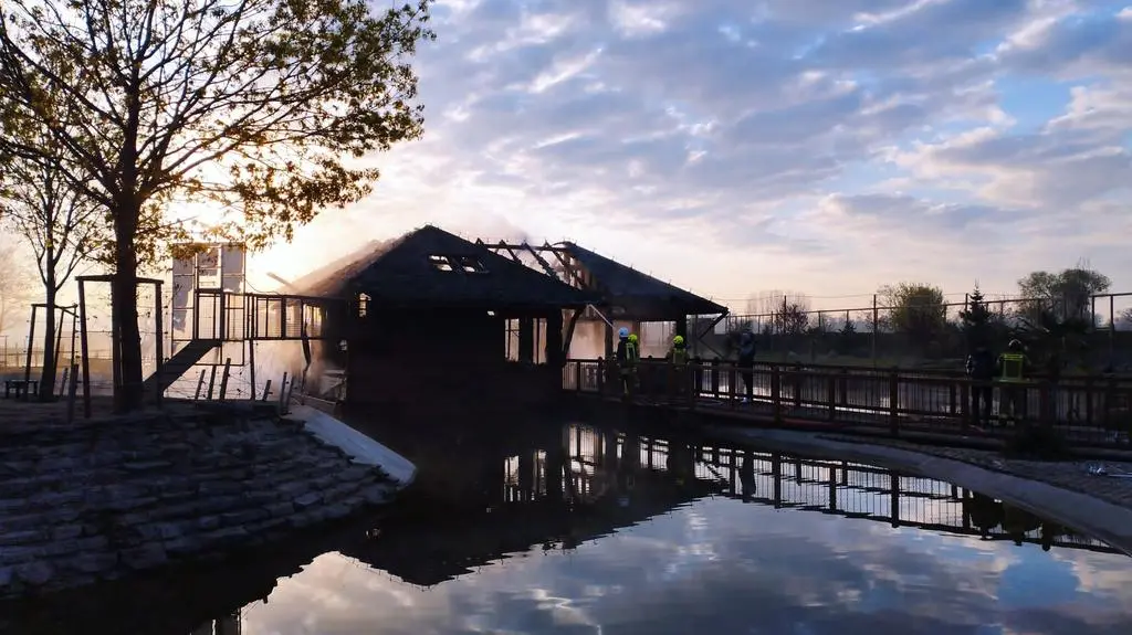 Pożar w zoo w Borysewie