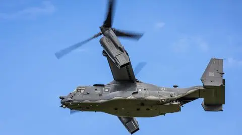 Jedyne takie maszyny na świecie. Unikalny V-22 Osprey nad Warszawą