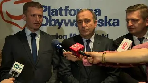 Grzegorzowi Schetynie towarzyszyli Bartosz Arłukowicz i Ireneusz Raś