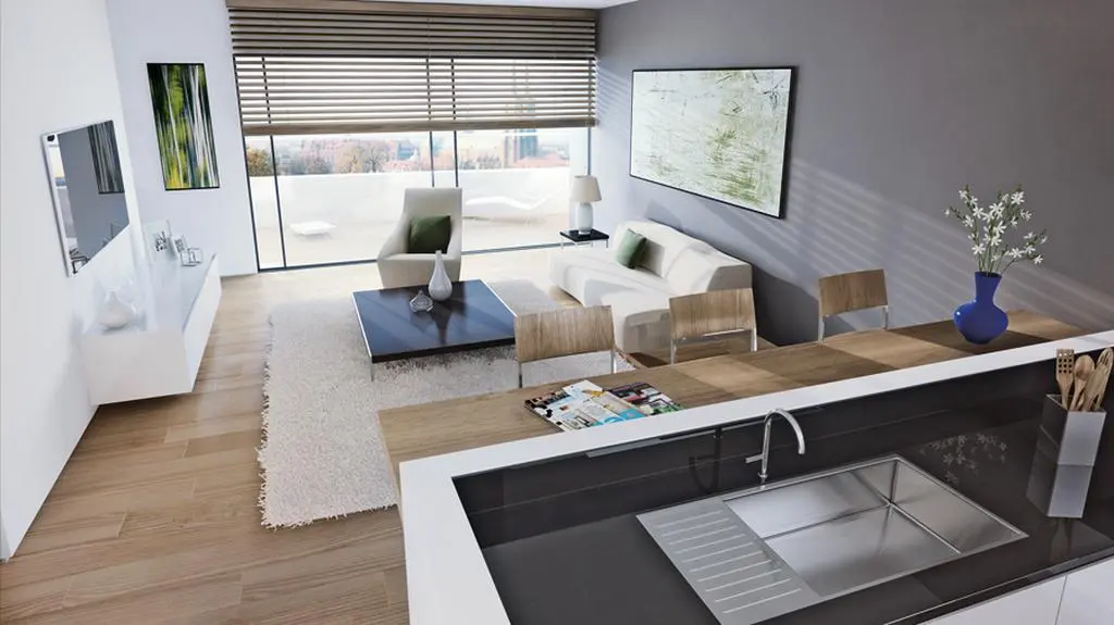 Wizualizacja jednego z apartamentów 