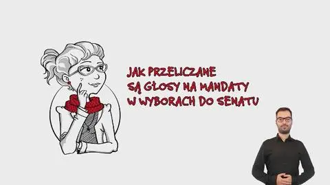 Jak przeliczane są głosy na mandaty w wyborach do Senatu? Spot PKW
