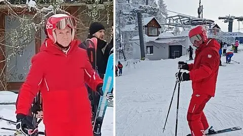 Andrzej Duda na nartach