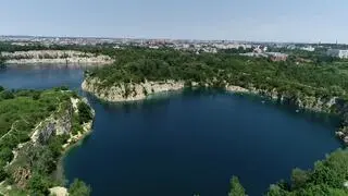 Zakrzówek w Krakowie przed powstaniem parku (2019 r.)