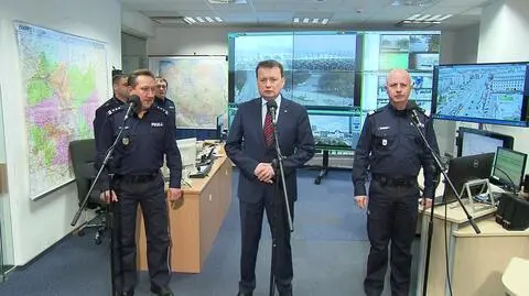 Odprawa w Komendzie Stołecznej Policji przed 11 listopada