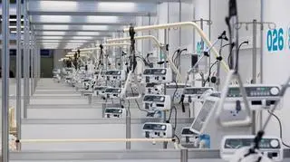 Szpital tymczasowy na terenie MTP w Poznaniu