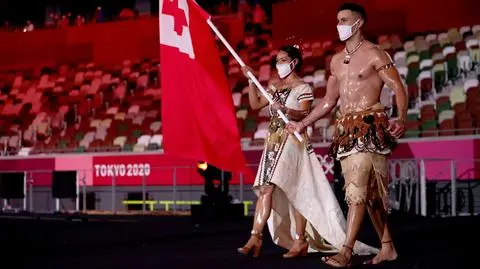 Słynny wojownik z Tonga znów błyszczał na ceremonii