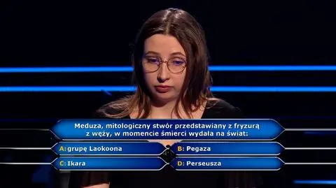 Pytanie w "Milionerach" o mitologiczną Meduzę