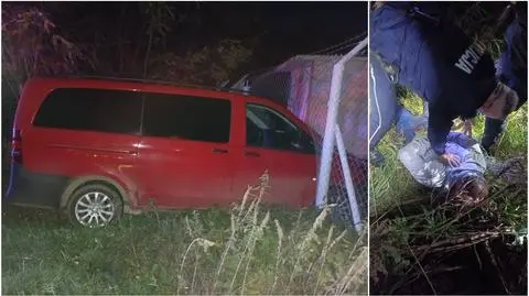 "Próbował udusić niemieckiego policjanta", uciekł do Polski