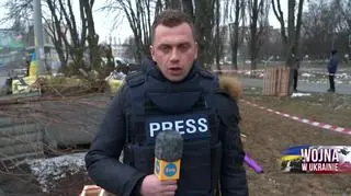 "Tu widać jak potężna była siła rakiety". Relacja Wojciecha Bojanowskiego (materiał z 1.03.2022)