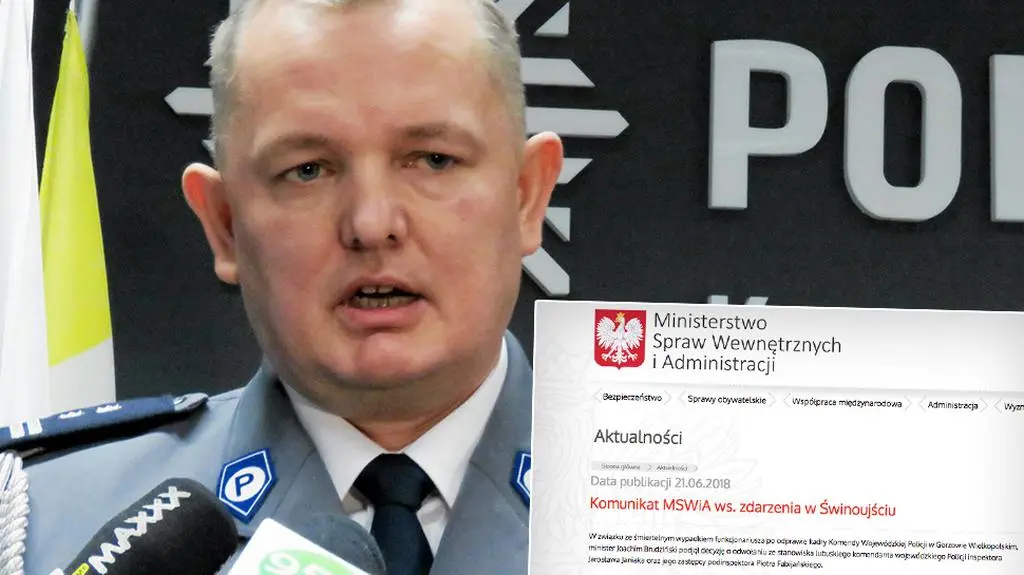 Dymisje w policji po śmiertelnym wypadku