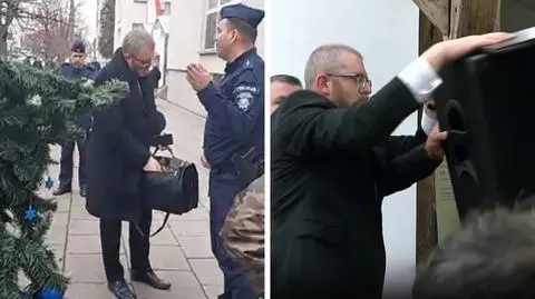 Grzegorz Braun po wyrzuceniu choinki do kosza