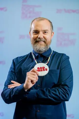 Joe Peeler podczas wizyty w Warszawie