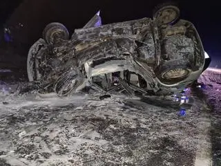 W wypadku zginął strażak