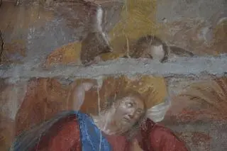 Płaty malowideł są w fazie dalszego opracowania