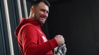 Oleksy at Tuesday's press conference in Warsaw