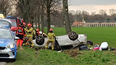 Czołowe zderzenie w Kościerzynie, poszkodowane dzieci
