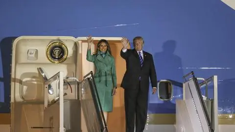Donald i Melania Trump w Warszawie