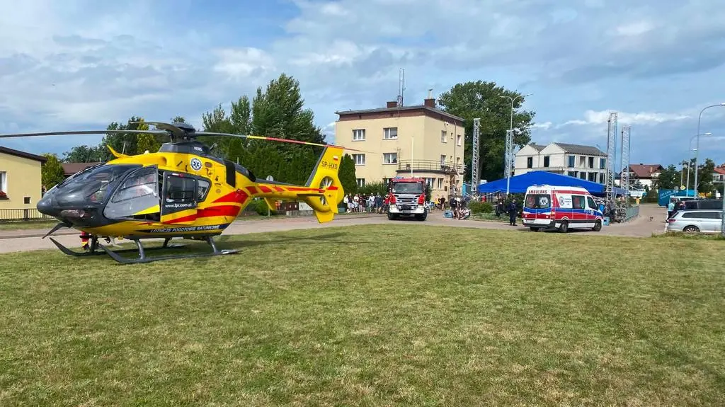 Eksplozja w porcie w Jastarni