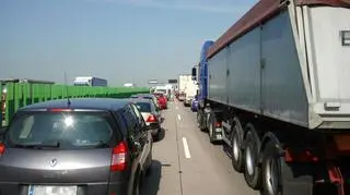 Korek na A4 ma kilka kilometrów