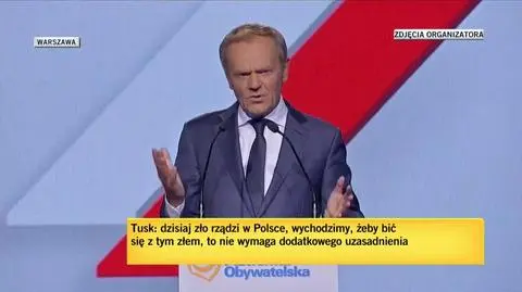 Tusk: nikt na świecie nie widział takiej władzy, która w takim momencie myśli głównie o tym jak zarobić, jak oszukać